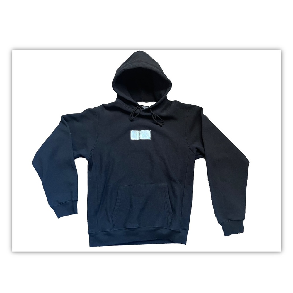 Kith for Advisory Board Crystals Hologram Classic Logo Hoodie Black Mens…